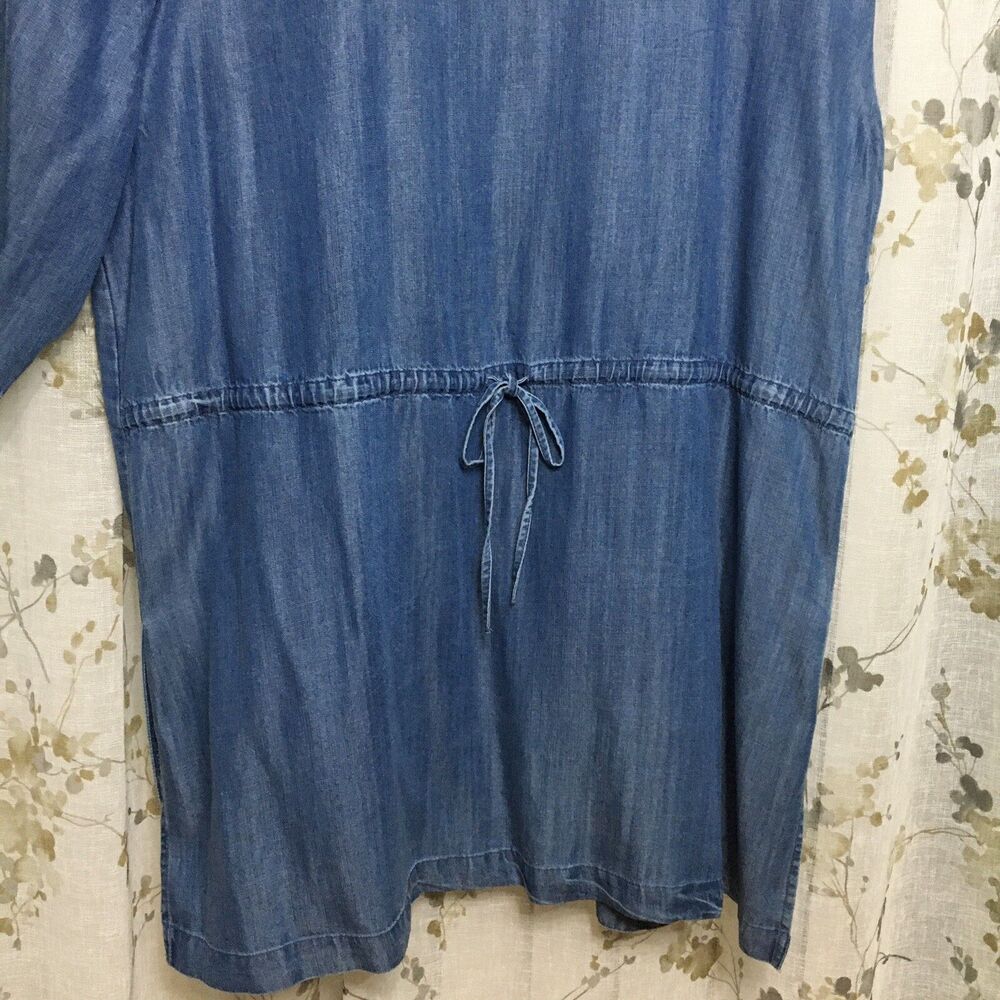 Style & Co Embroidered Chambray Kimono L Open Front  Boho Cottagecore Festival - Picture 9 of 16